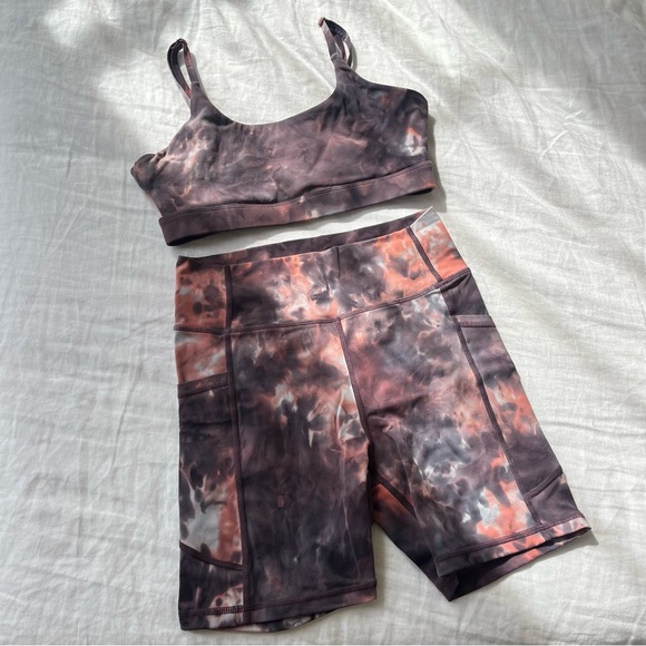 Tie dye running / yoga set sz S - Picture 2 of 10